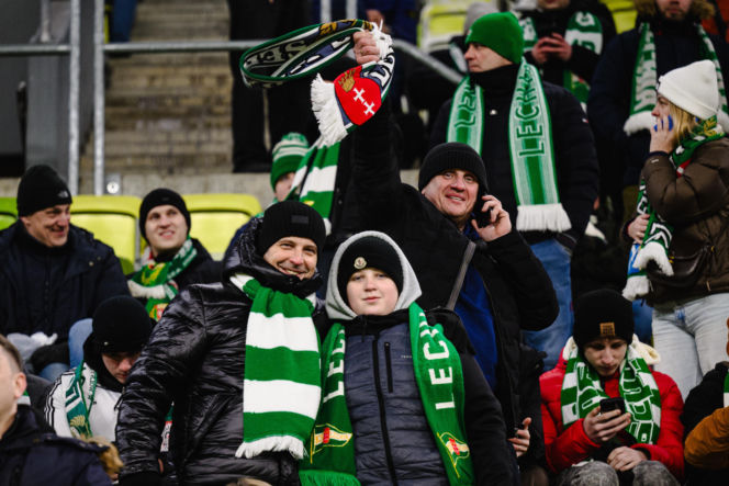 Lechia Gdańsk - Cracovia, zdjęcia kibiców z meczu 20. kolejki PKO BP Ekstraklasy
