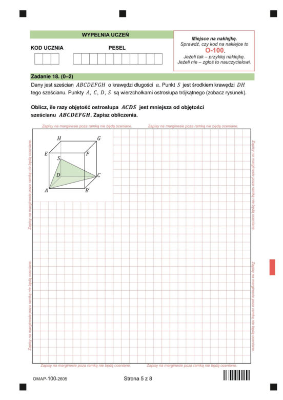 Egzamin ósmoklasisty 2026: matematyka 12.05.2026 r. Arkusze CKE