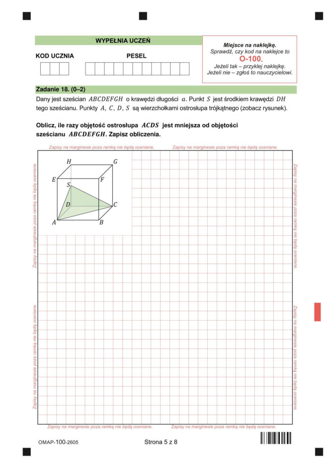 Egzamin ósmoklasisty 2026: matematyka 12.05.2026 r. Arkusze CKE
