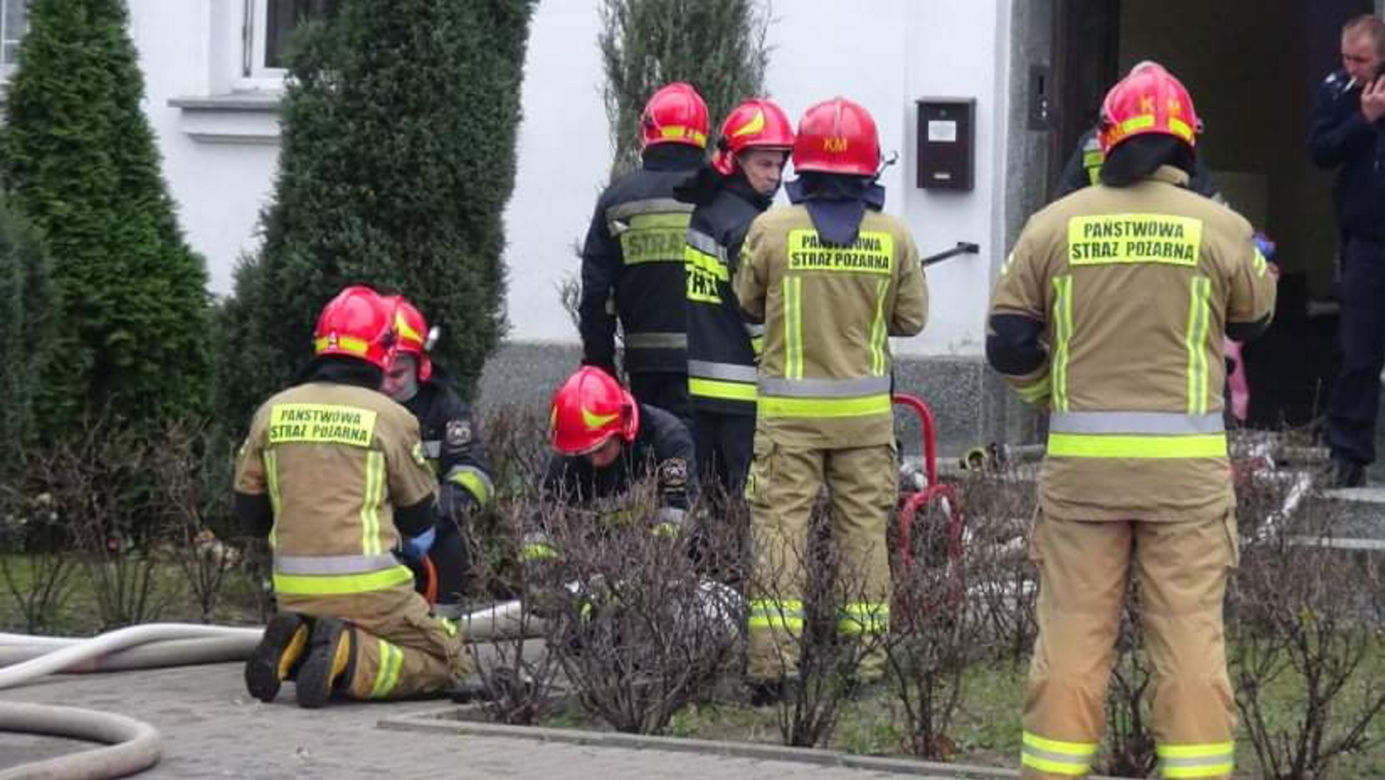  Pożar na ul. Wyspiańskiego na Żoliborzu