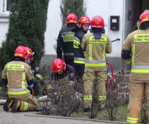  Pożar na ul. Wyspiańskiego na Żoliborzu