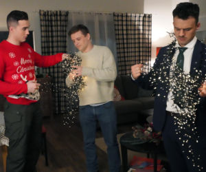 Barwy szczęścia, odcinek 3375: Hubert (Marek Molak), Staś (Olaf Kaprzyk), Ignacy (Olaf Staszkiewicz)