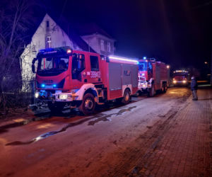 Duży pożar w Rąpicach koło Cybinki