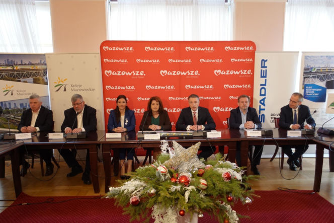 Ogłoszenie rekordowej inwestycji Kolei Mazowieckich