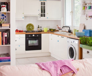 Salon i kuchnia po skandynawsku: styl retro plus nowoczesne meble