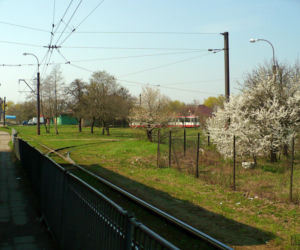 Pętla tramwaju linii 46 w Ozorkowie, 2012 rok