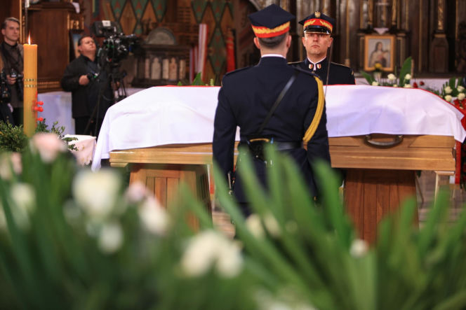 Politycy na pogrzebie Łukasza Litewki