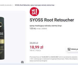  Promocja Rossmann. Wielkie rabaty na  kosmetyki Syoss 