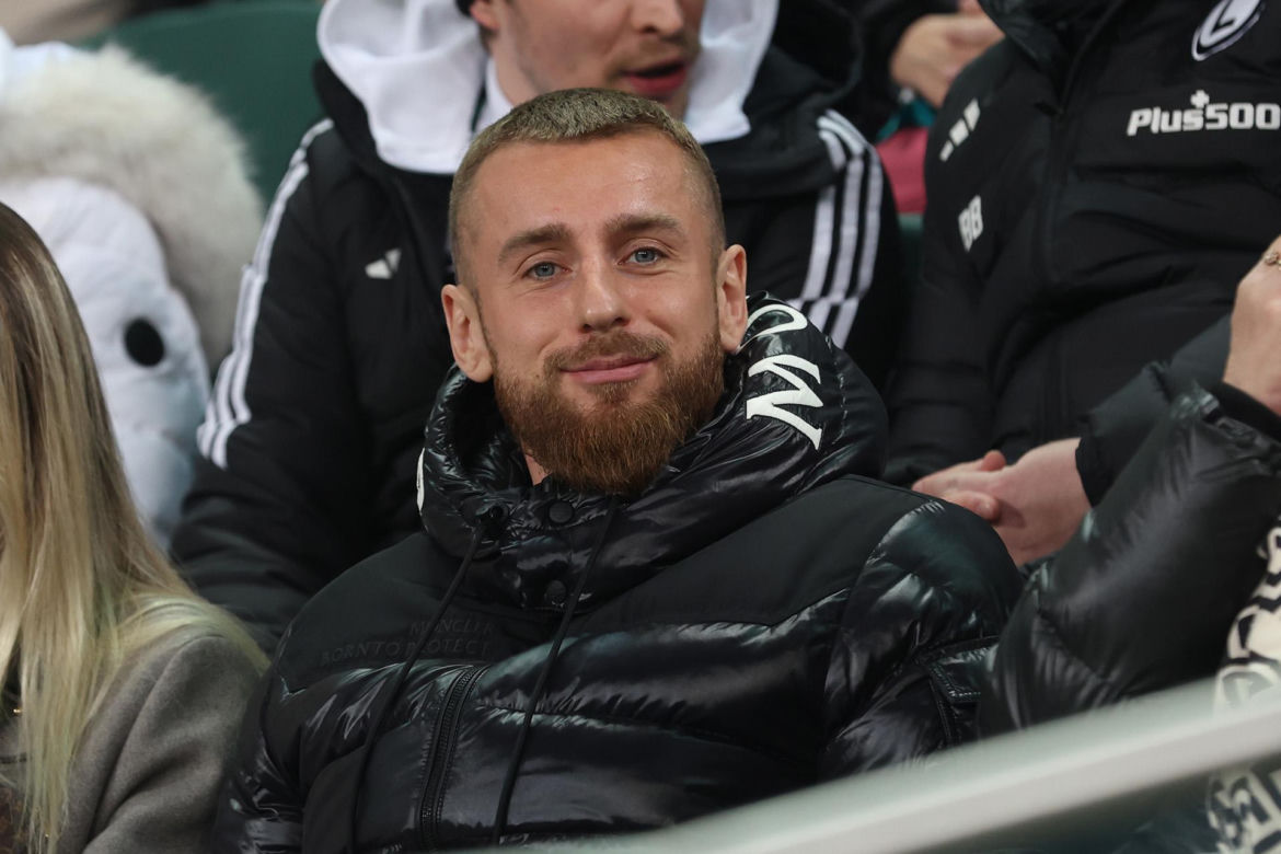 Rafał Augustyniak na meczu Legia - Jagiellonia