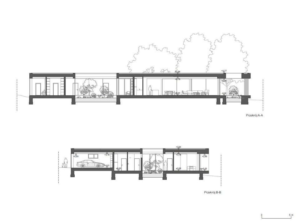 Dom horyzontalny AMJ Studio