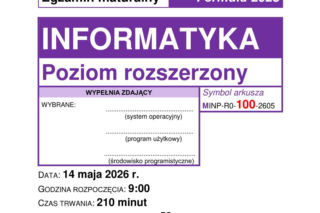 Matura 2026 informatyka. Tu są rozwiązania, odpowiedzi, arkusz cke do ściągnięcia [PDF, JPG, galeria]