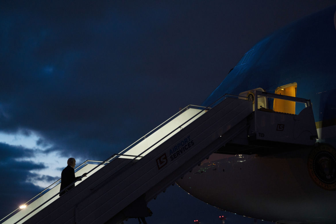 Samolot Air Force One na Lotnisku Chopina