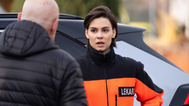 Na dobre i na złe odc. 992. Blanka (Pola Gonciarz), Stefan Tretter (Piotr Garlicki)