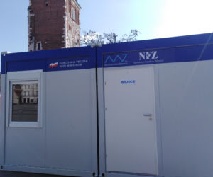 Miasteczko szczepień na Rynku Głównym