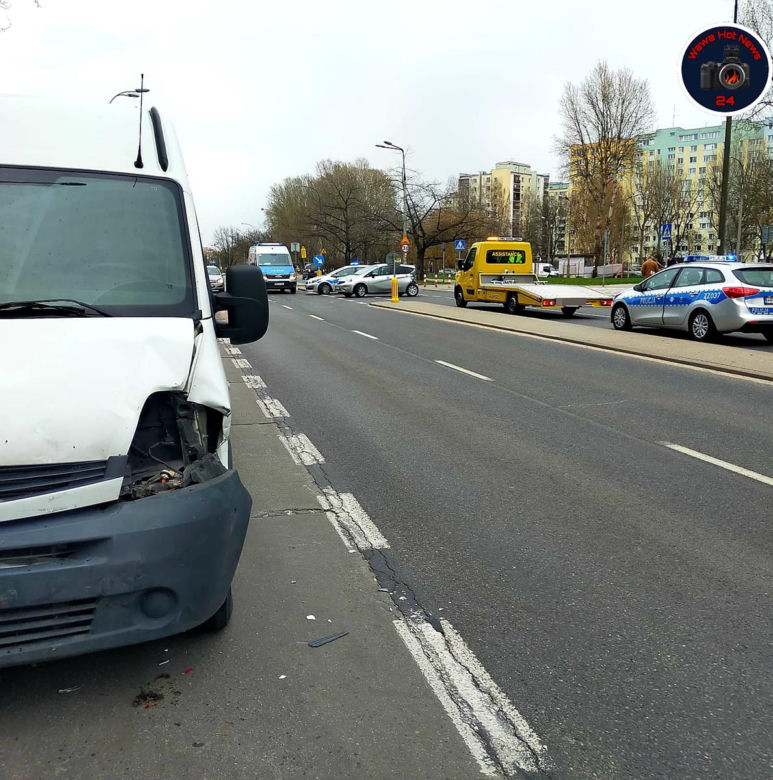 Wypadek na Sokratesa. Kolejny. Kobieta z rana głowy w szpitalu