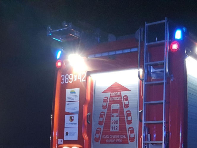 Duże straty po pożarze w spiżarni w domu w gminie Rydzyna koło Leszna