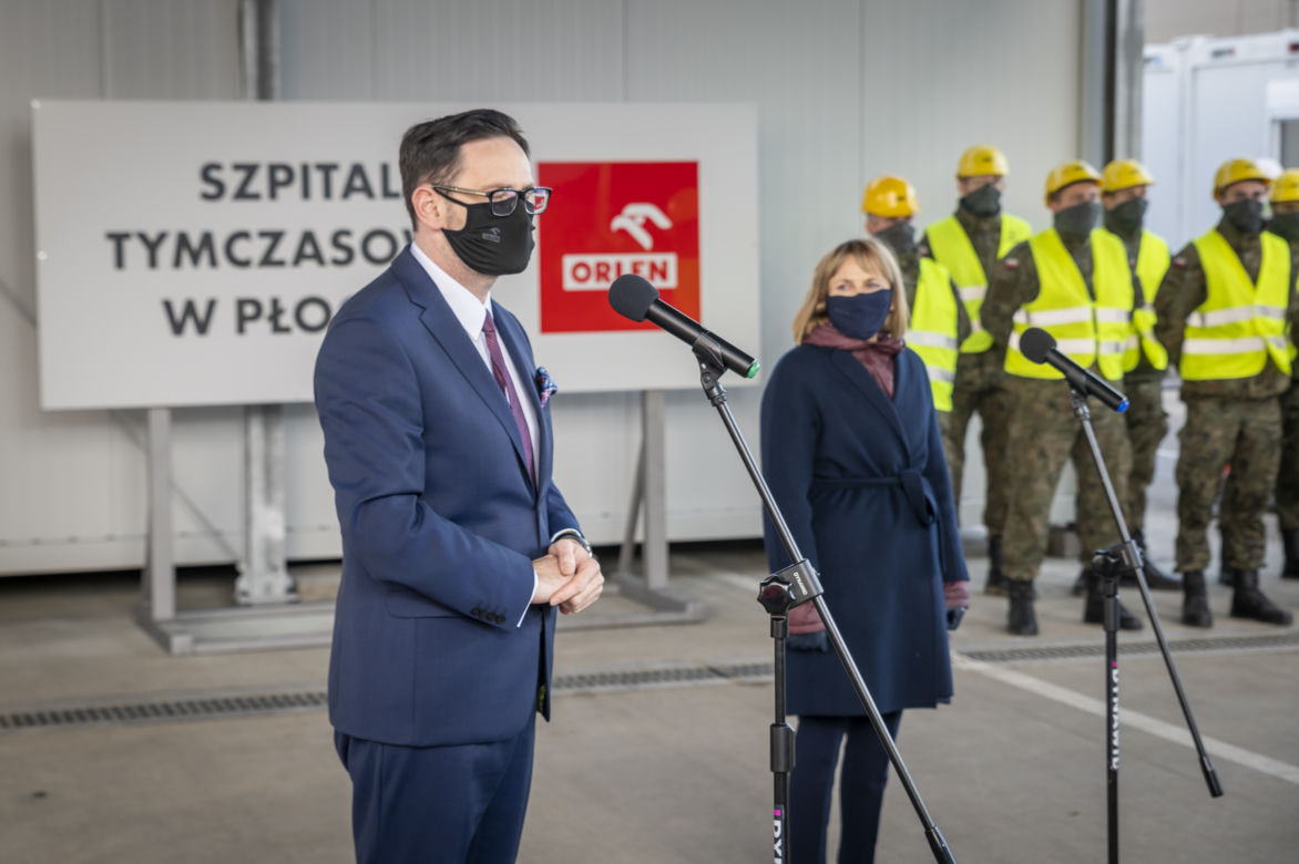 PKN ORLEN buduje szpital tymczasowy w Płocku. Będzie gotowy do końca miesiąca