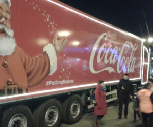 Świąteczne ciężarówki Coca - Coli we Wrocławiu