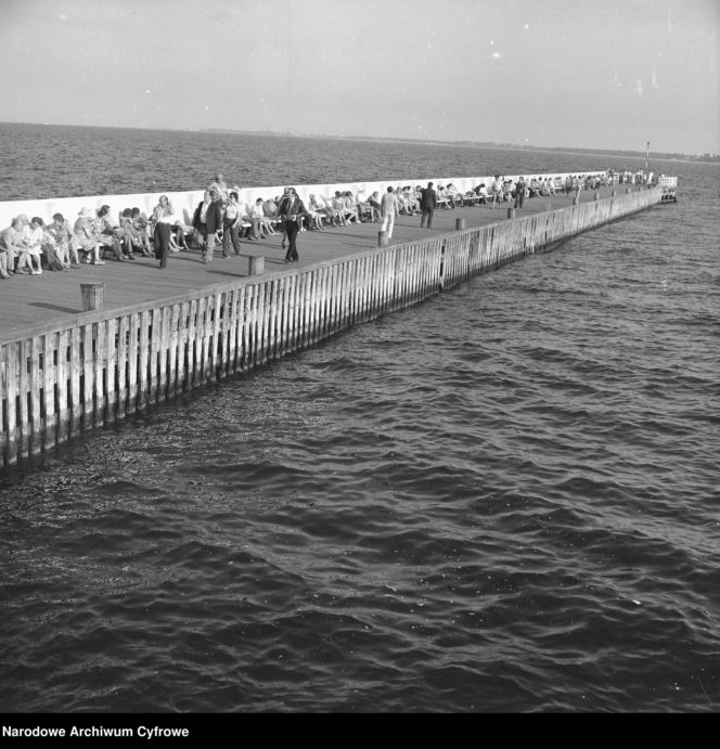 Molo w Sopocie w 1976 roku