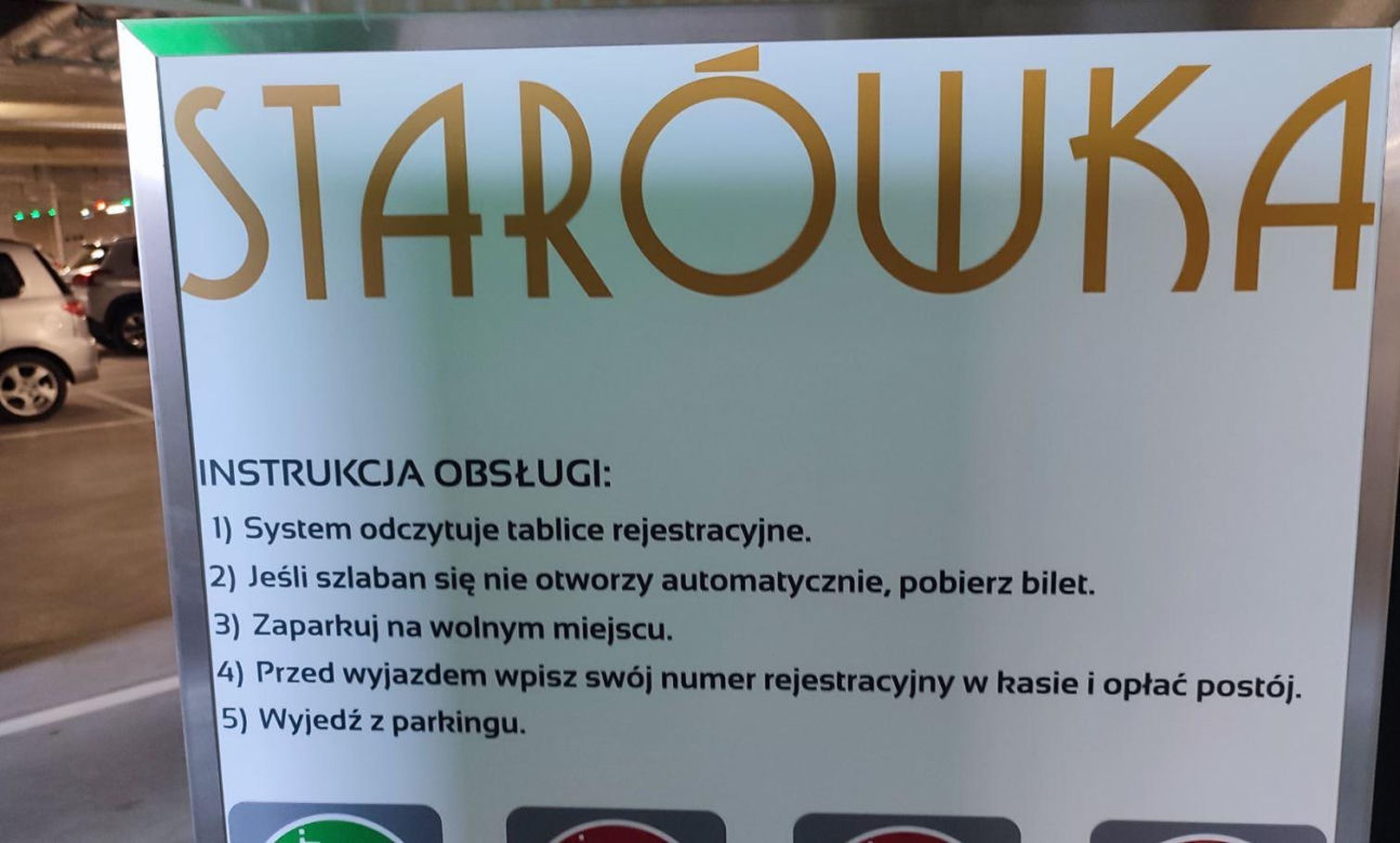 Parking pod Galerią Starówka będzie płatny