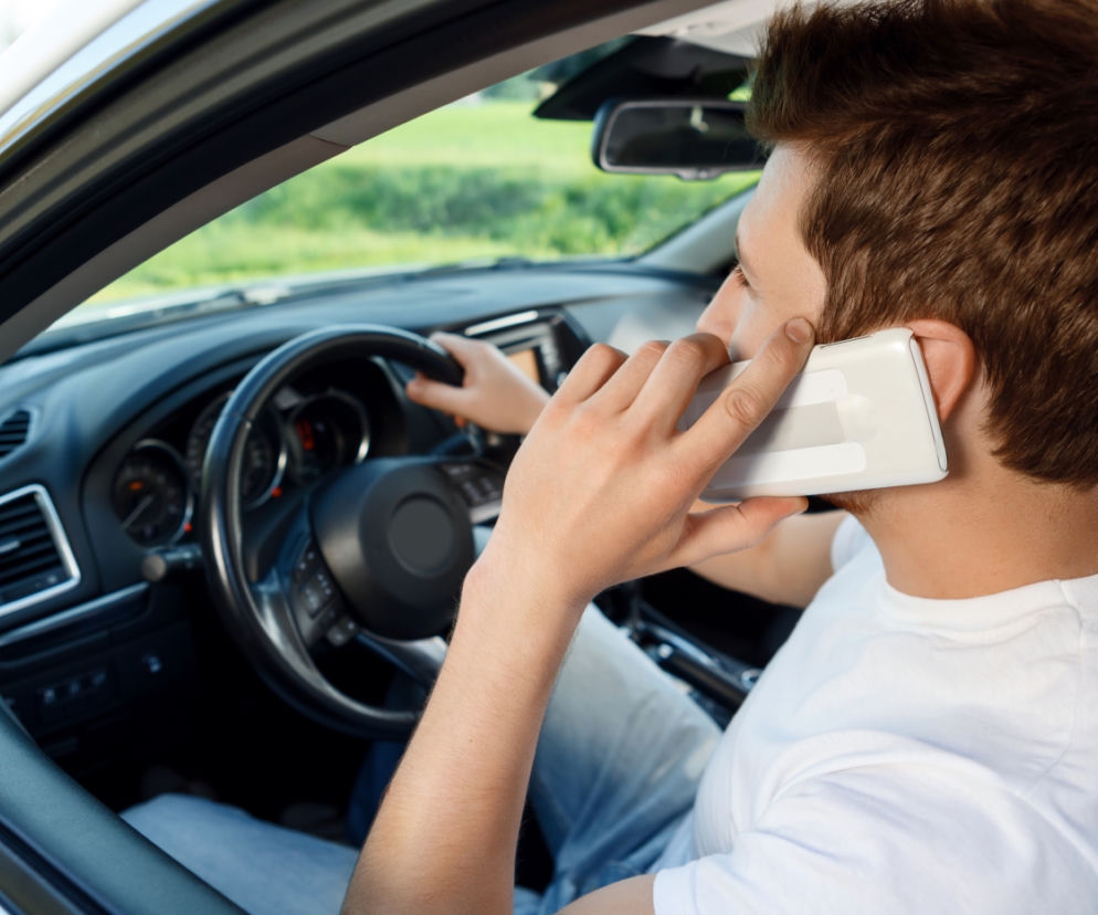 kierowca, telefon, smartfon