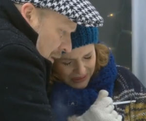 M jak miłość odcinek 1064 Olga (Marta Ścisłowicz) Janek (Jacek Lenartowicz)
