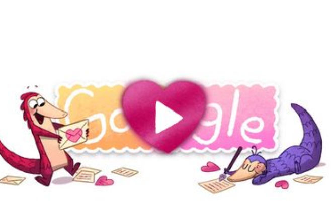 Google Doodle na walentynki