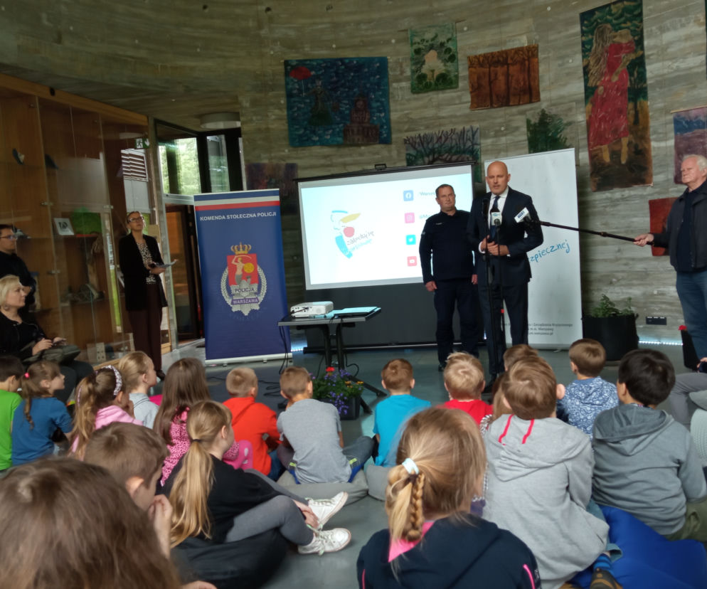 Pierwsza lekcja w ramach kampanii edukacyjnej odnośnie zachowania nad wodą