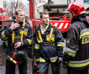 Strażacy 2 odc. 13. Wojtek (Maciej Mikołajczyk), Staszek Młody (Mateusz Banasiuk), Adam (Maciej Zakościelny)