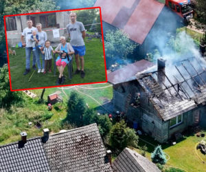 Pożar strawił dorobek życia całej rodziny. Na widok ognia Alanek wpadł w histeryczny płacz