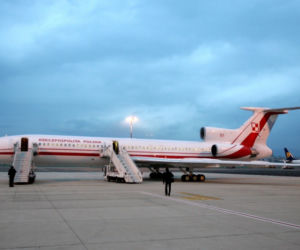 Tu-154 M na lotnisku Okęcie 
