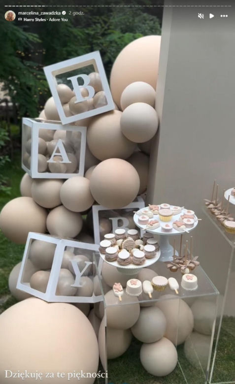 Obłedne baby shower Marceliny Zawadzkiej. Aż kapało od kasy! Znamy płeć dziecka