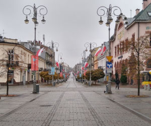 Ulice Kielc w dniu Święta Niepodległości 2020