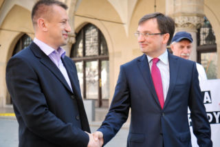 Zbigniew Ziobro i Tomasz Adamek