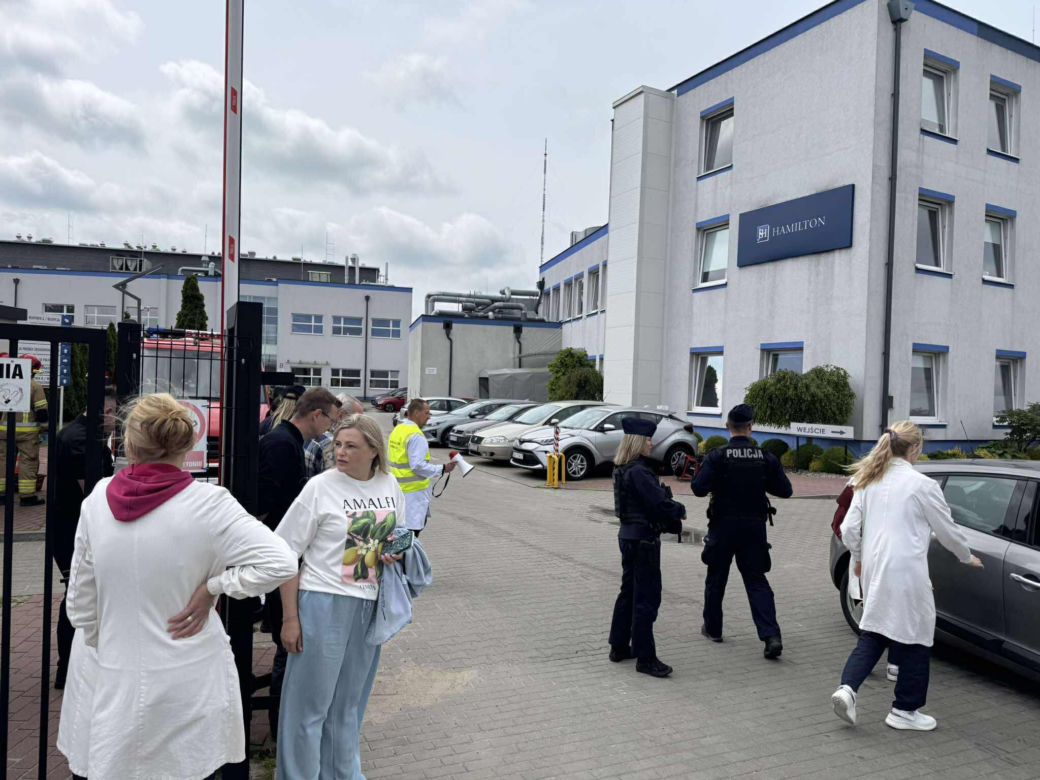 Pożar laboratorium w Gdyni