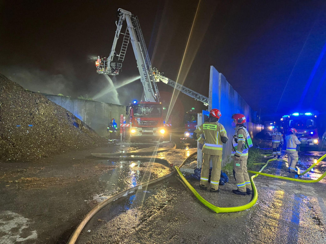 Pożar przy Metalurgicznej w Lublinie