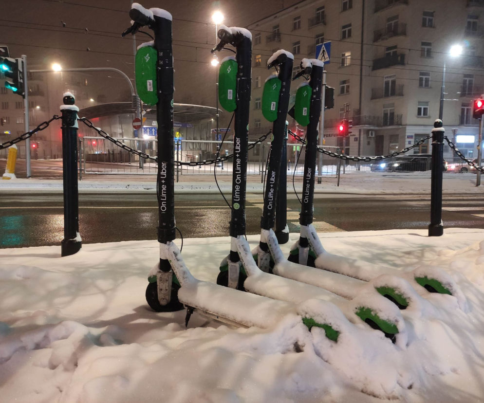 Śnieżna zima w Warszawie