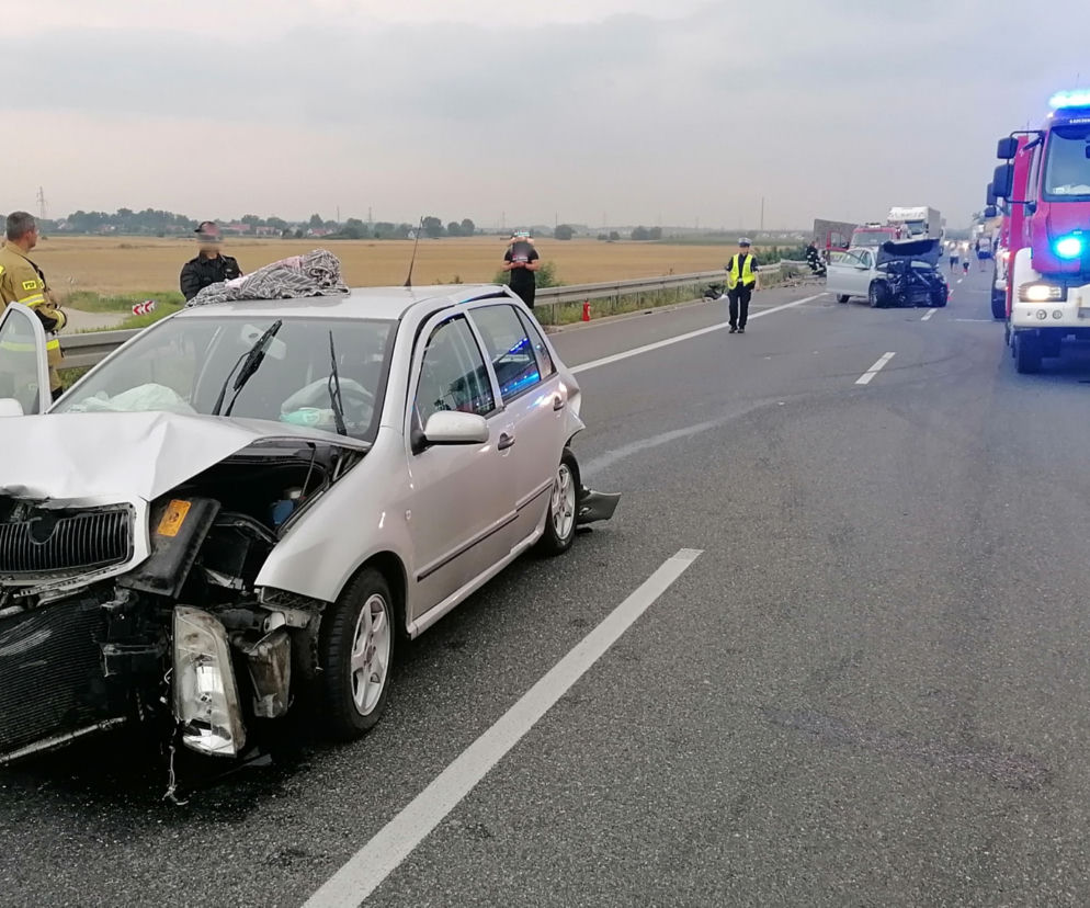 Wypadek na S8 pod Wrocławiem