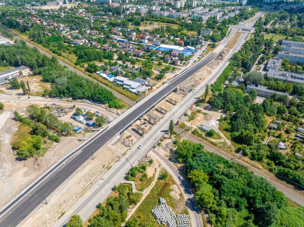 Nowy wiadukt na ul. Przybyszewskiego w Łodzi