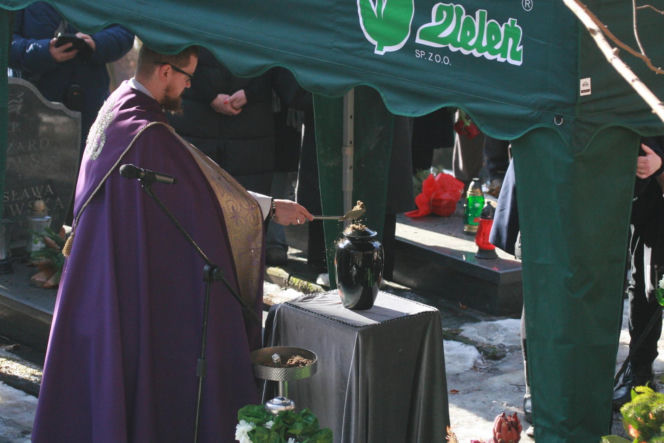 Pogrzeb Mirosława Krawczyka w Gdańsku: Aneta Zając i Mikołaj Krawczyk