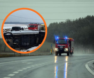 Zderzenie dwóch busów w Śliwicach. Dziewięć osób rannych, w tym dzieci