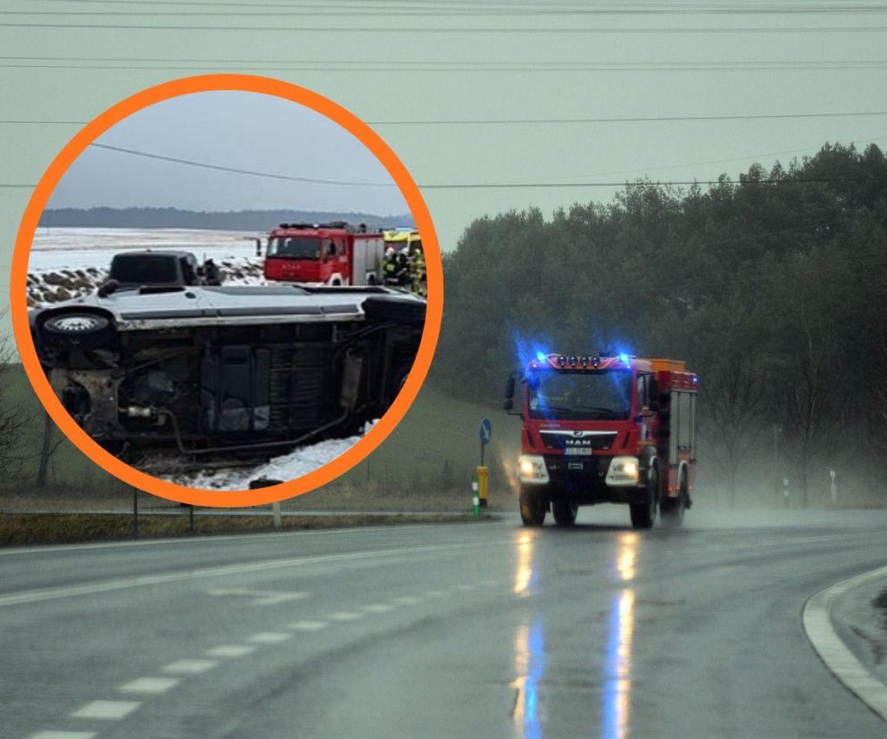 Zderzenie dwóch busów w Śliwicach. Dziewięć osób rannych, w tym dzieci