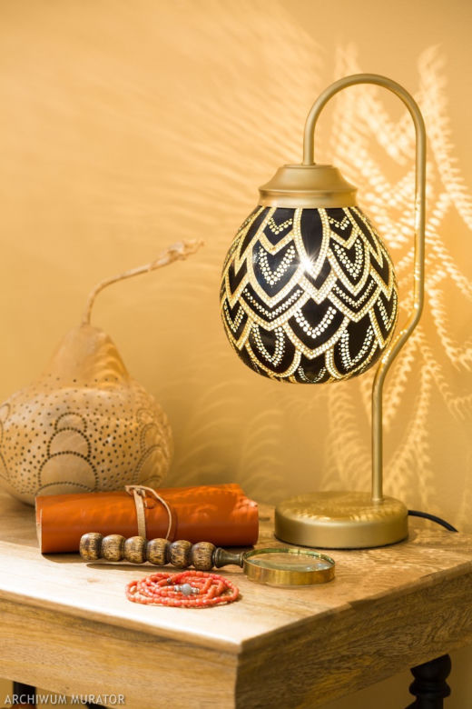Lampa z tykwy DIY