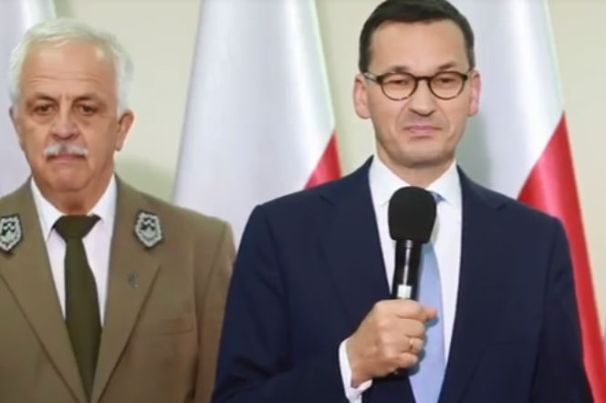 Andrzej Grygoruk i premier Mateusz Morawiecki