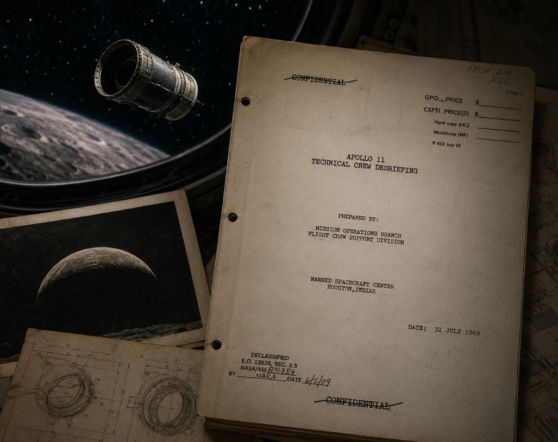 Apollo 11 i obiekt za oknem. Co naprawdę zobaczyli Armstrong, Aldrin i Collins?