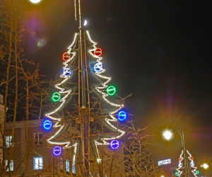 Białystok. Dekoracje świąteczne 2019/2020