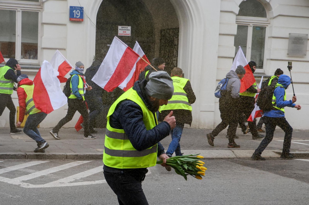 Protest rolników pod Sejmem - starcia z policją
