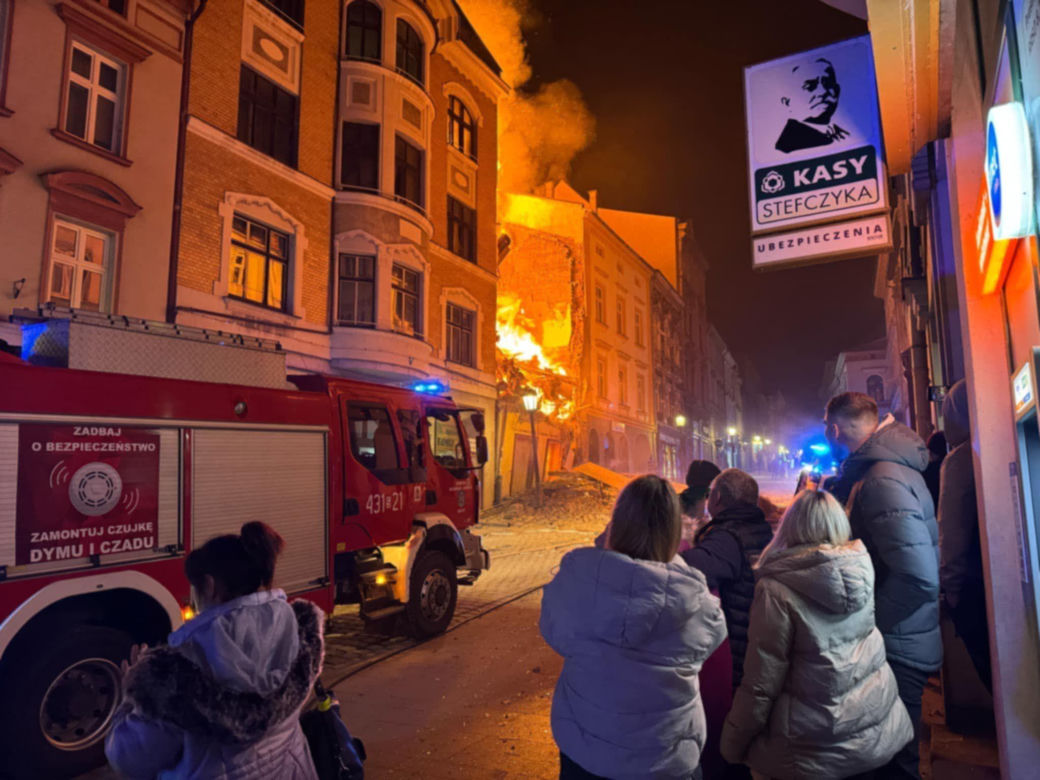 Runęła kamienica w Cieszynie. Trwa akcja ratownicza