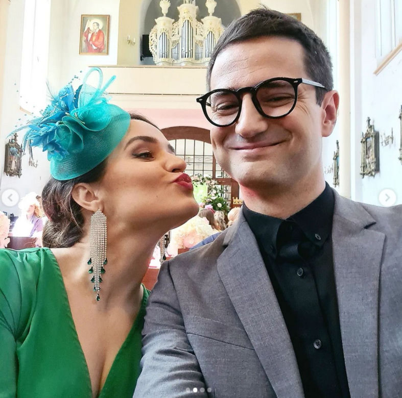 Grzegorz Daukszewicz (Abraham Leibovitz) i Aleksandra Radwan (Łucja Dunin-Borkowska) w spektaklu "Za jakie grzechy?"