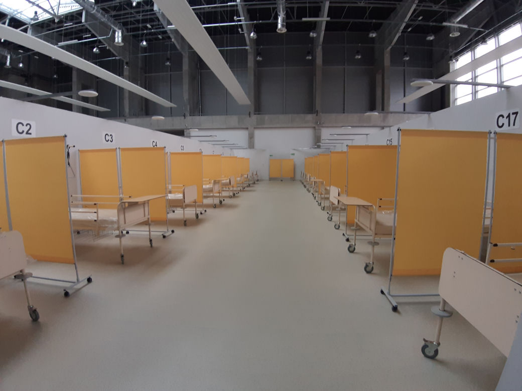 Szpital tymczasowy w CWK gotowy